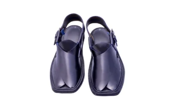 Peshawari Chappal – Shazif Black Leather Edition