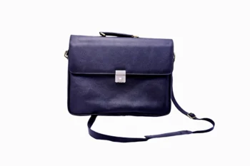 Shazif Genuine Leather Work Bag – Classic Black for Men & Women