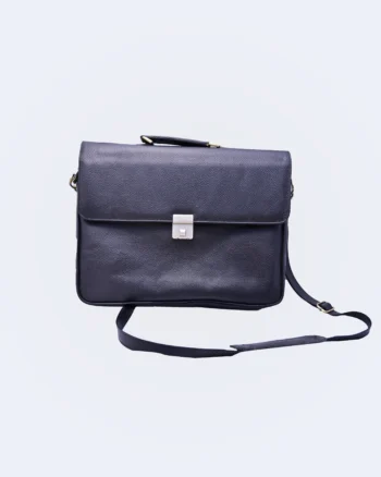 Shoulder Bag – Pure Handmade Black Leather by Shazif