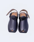 Black Pure Leather Peshawari Chappal – Shazif Classics Series-2